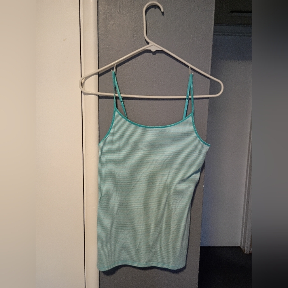 Mossimo Supply Co. Aqua Striped Camisole
